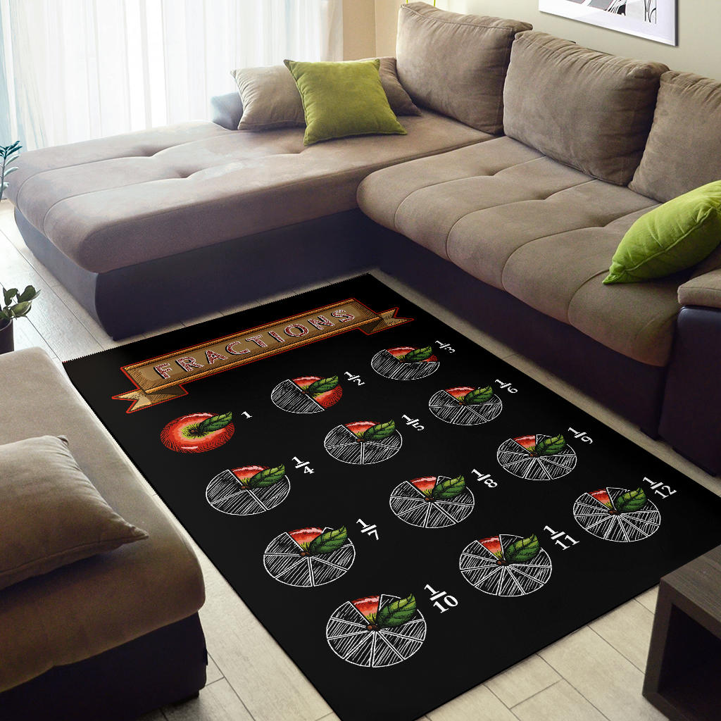 Apple Fractions Area Rug