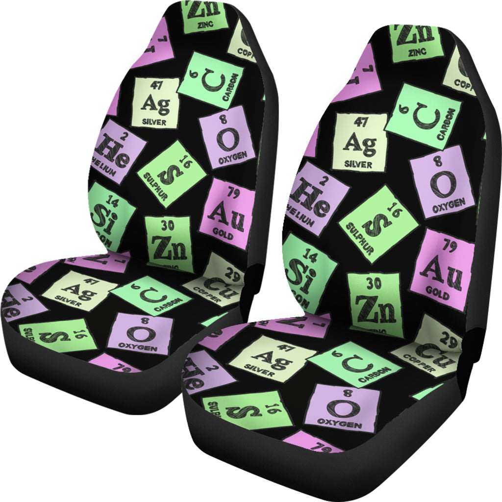 Periodic Table Pattern Car Seat Covers