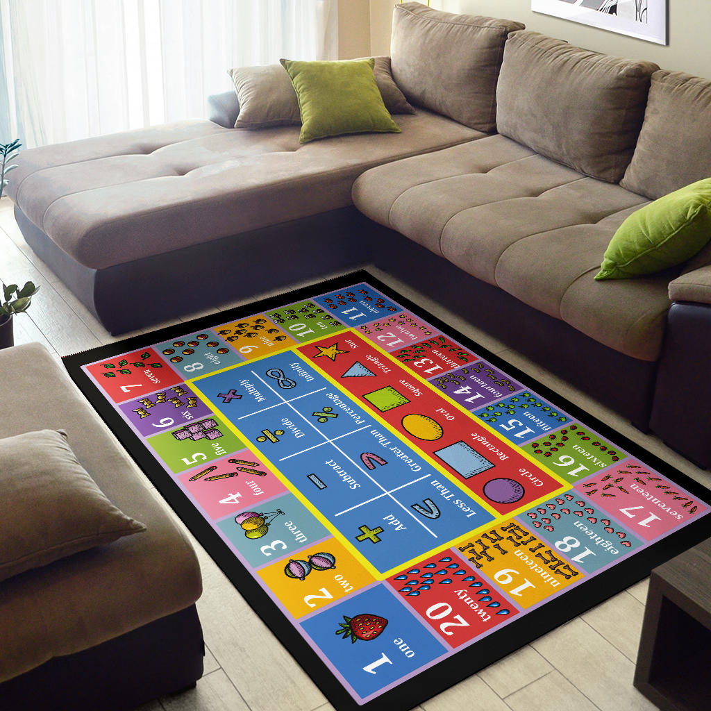 Educational Counting Area Rug