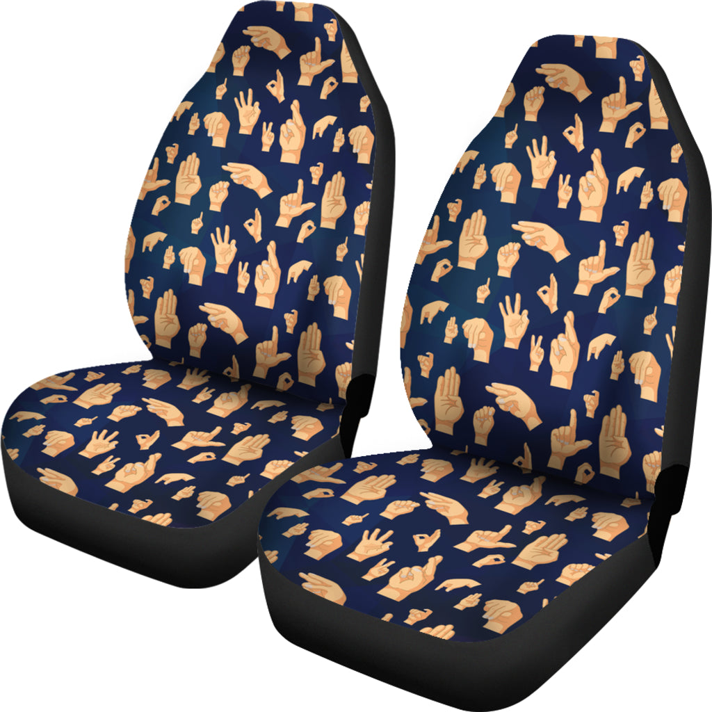 ASL Alphabet Car Seat Covers