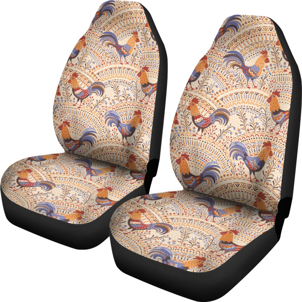 Bohemian Rooster Car Seat Covers