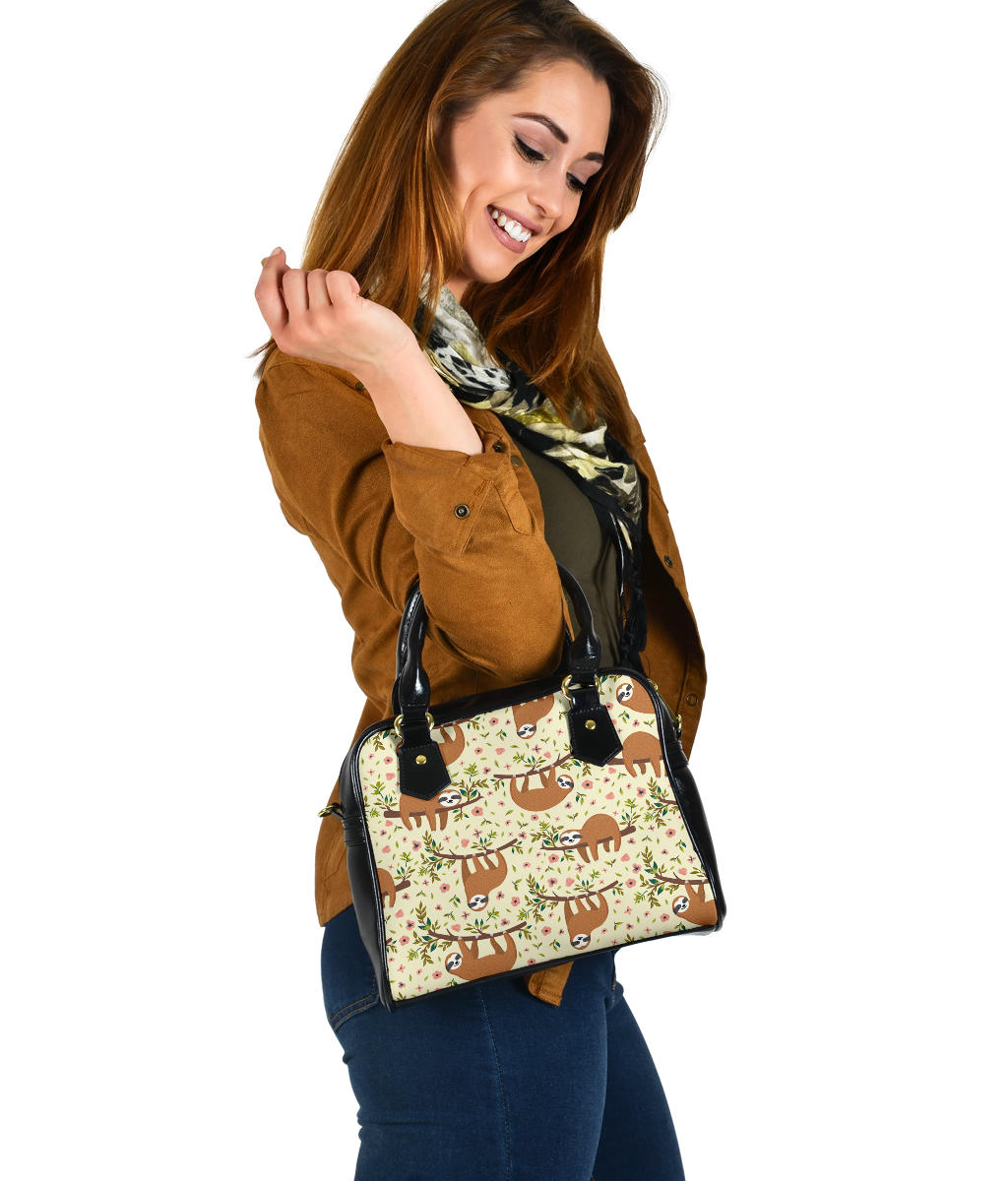 Floral Sloth Handbag
