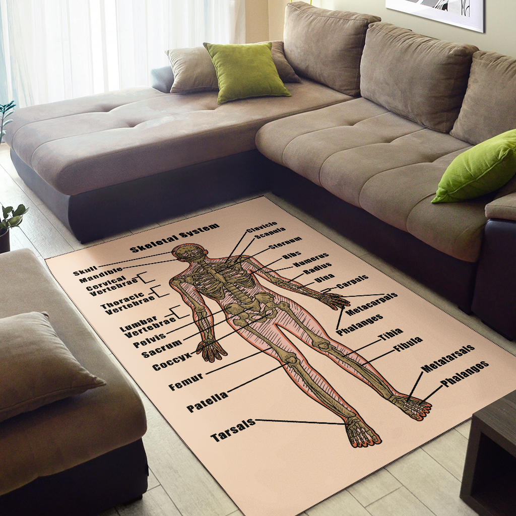 Skeletal System Area Rug